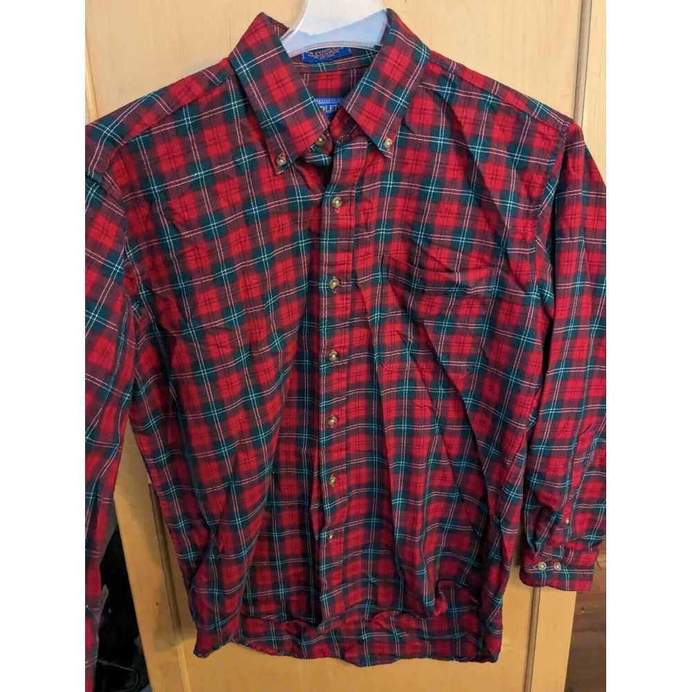 Pendleton Plaid Wool  Shirt‎ Men’s Medium Sir Pendleton fitted  Lennox Tartan